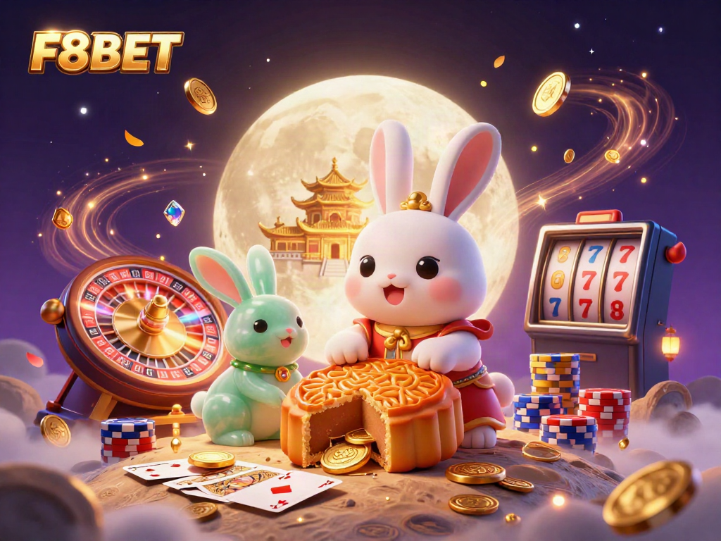 Join the excitement with F8BET as magical elements illuminate a dynamic casino scene.