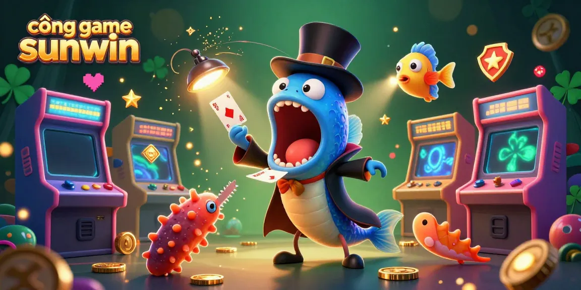 Experience the vibrant cổng game sunwin with a unique underwater casino scene featuring magical sea creatures.