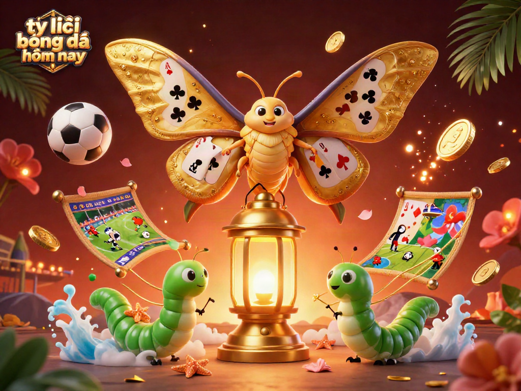 Bet on tỷ lệ bóng đá hôm nay with vibrant 3D soccer-themed illustration featuring ornate elements.
