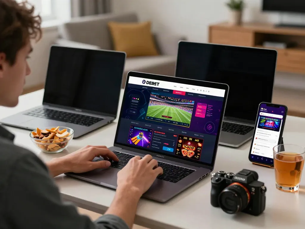 Engaging user experience on https://debet.gb.net/ showcasing online betting excitement.