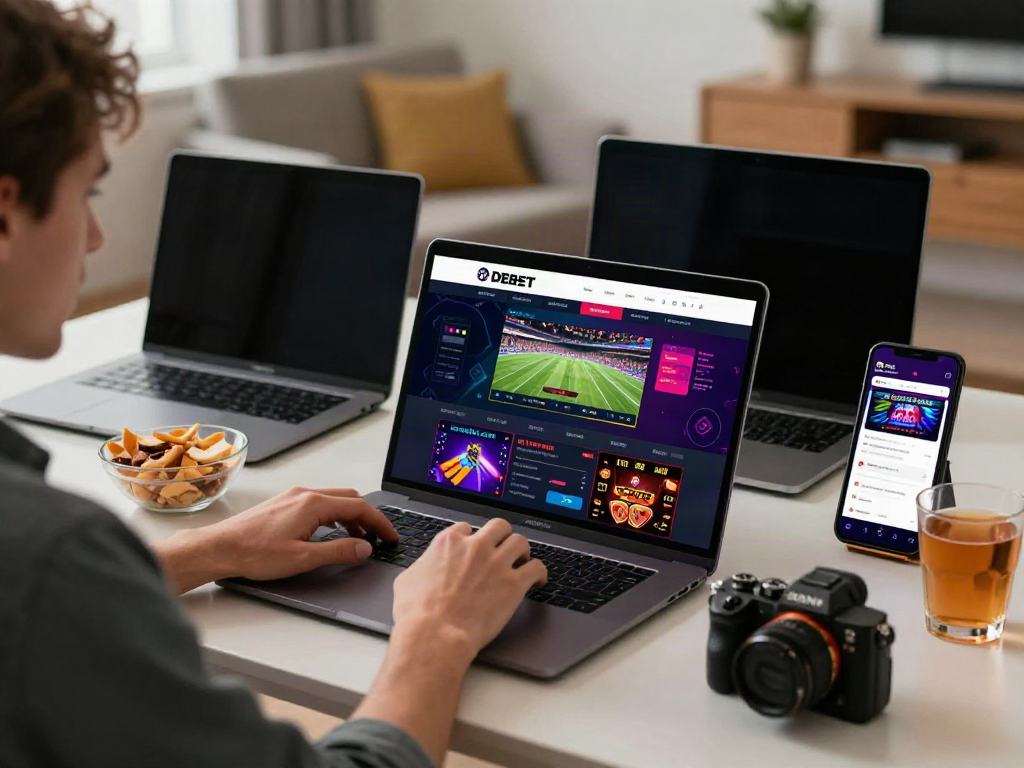 Engaging user experience on https://debet.gb.net/ showcasing online betting excitement.