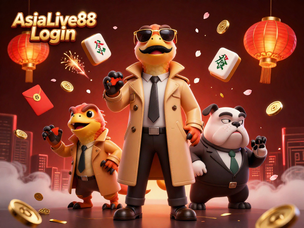 Experience the excitement of AsiaLive88 Login as three raptors cleverly disguise themselves to enter a casino