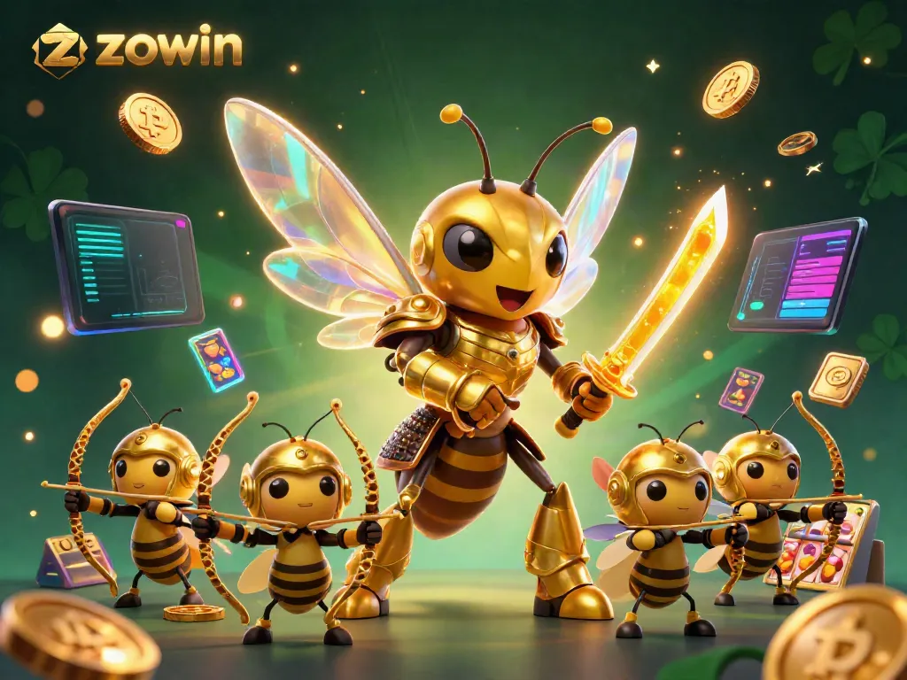 Experience the excitement of zowin with a golden hornet samurai and vibrant slot symbols.