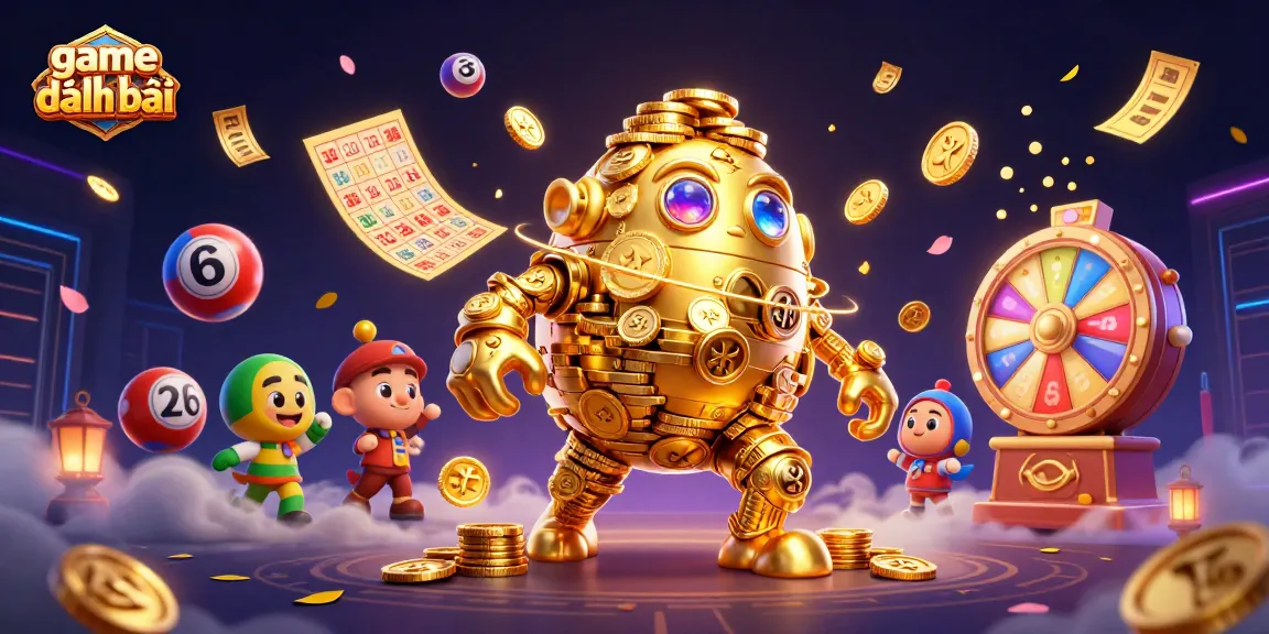 Experience game đánh bài excitement with vibrant golem symbols and dynamic casino elements.