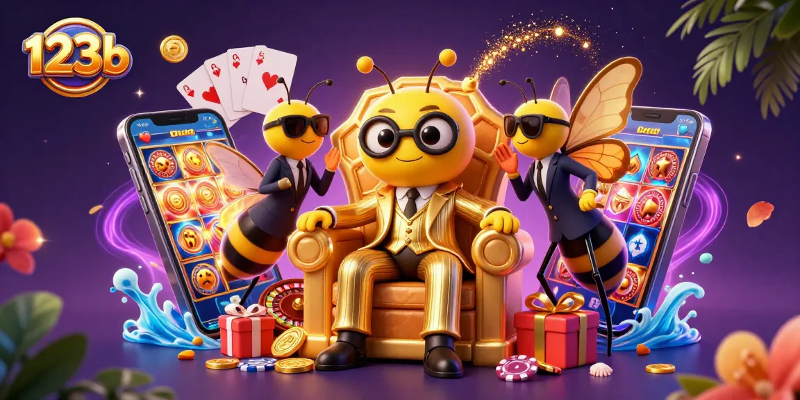 Experience the dynamic scene with 123b showcasing vibrant casino elements and characters in a luxurious setting.