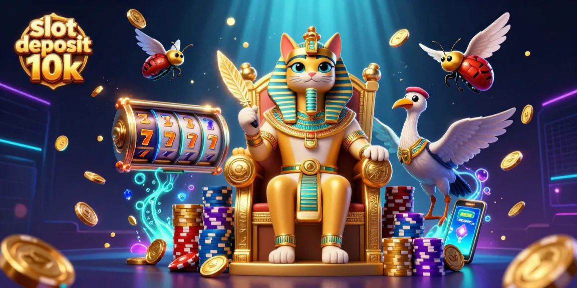Engage in thrilling gameplay with slot deposit 10k, featuring vibrant casino elements and dynamic characters.